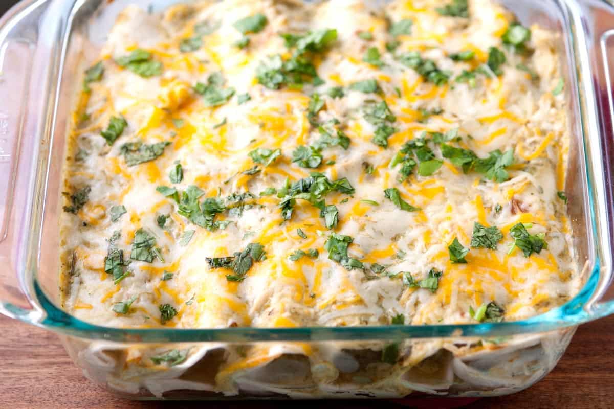 Easy Green Chicken Enchiladas: 35-Minute Weeknight Meal